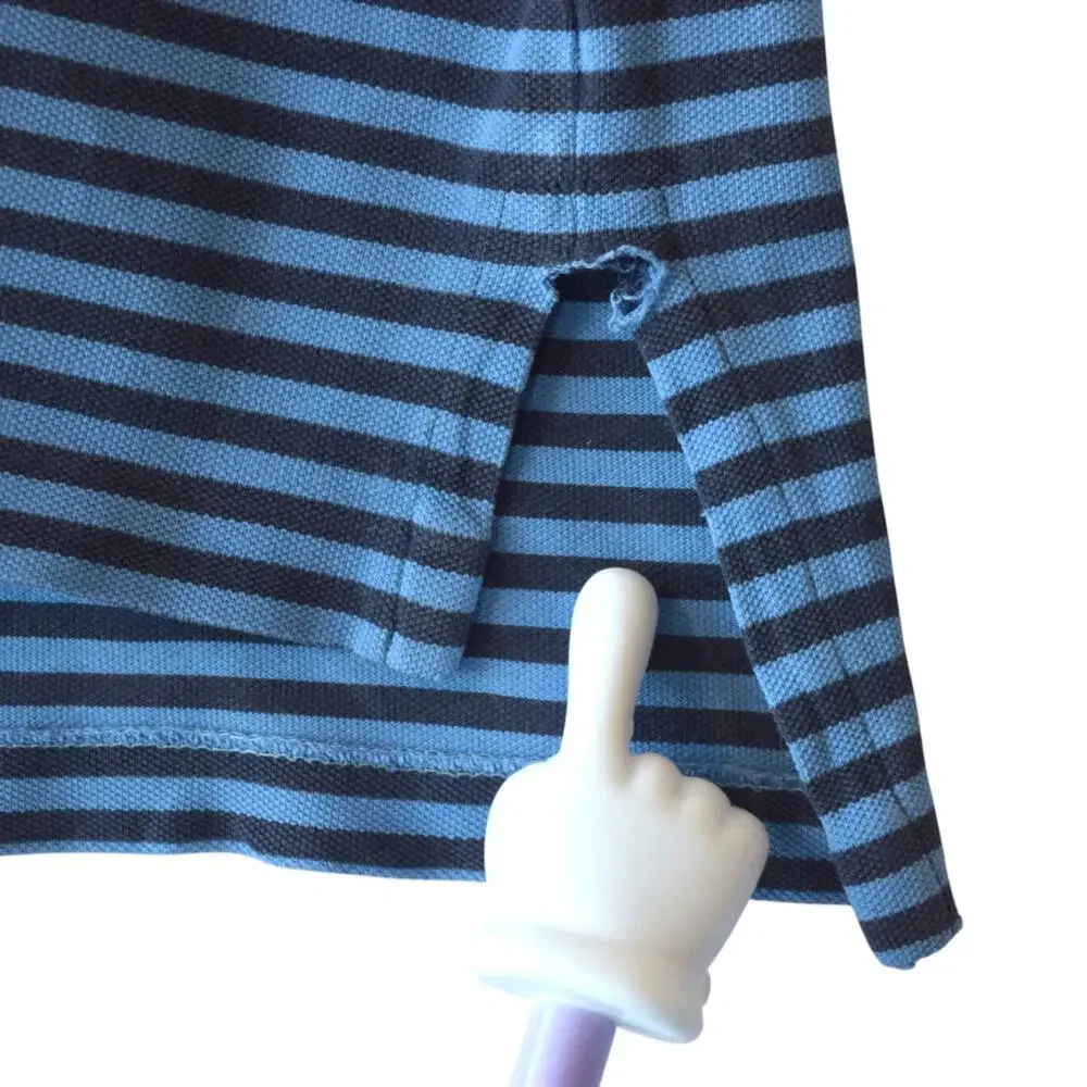 Polo Ralph Lauren Blue Striped Polo Shirt Mens XL